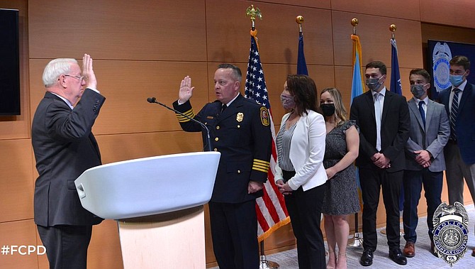 Ceremonial swearing in of the Fairfax County, Davis Police Chief